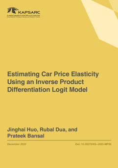Estimating Car Price Elasticity Using an Inverse Product Differentiation Logit Model (1)