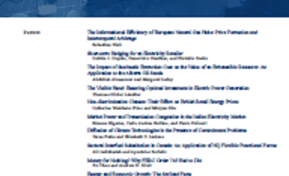 The Energy Journal KAPSARC special issue is now available (1)