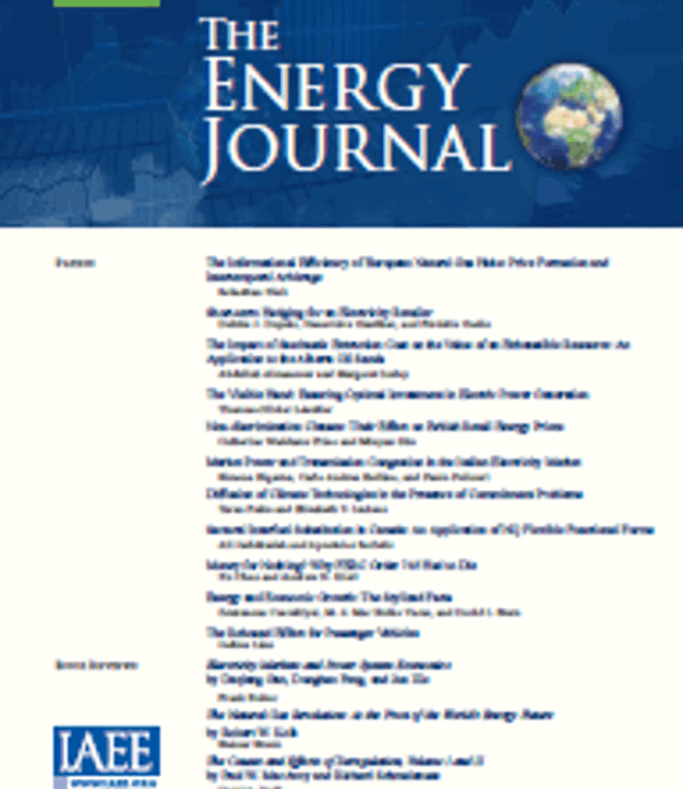 The Energy Journal KAPSARC special issue is now available (1)