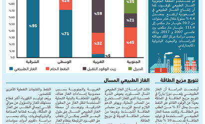 Natural gas consumption growth 10% in the Kingdom: Eastern  Province Ranks Number one (1)
